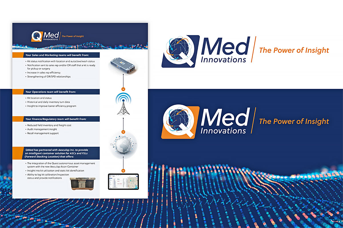 M aterials showcasing their refreshed logo